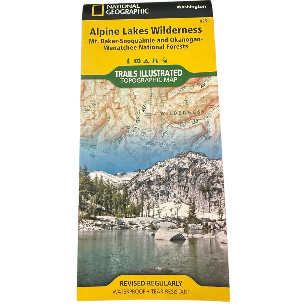 National Geographic Alpine Lakes Wilderness Trails Illustrated Topographic Map
